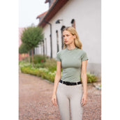 Equestrian Stockholm Maglietta Dynamic Short Sleeve Pistachio White
