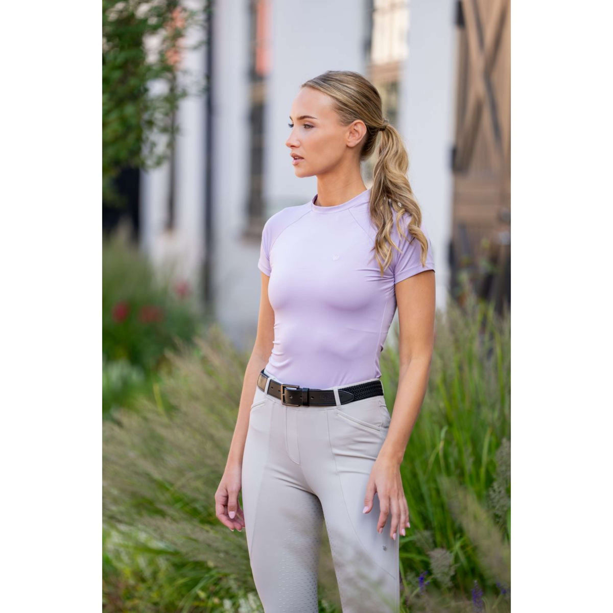 Equestrian Stockholm Maglietta Dynamic Short Sleeve Lavanda