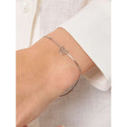 Equestrian Stockholm Armband Logo Argento
