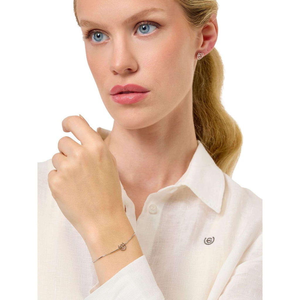 Equestrian Stockholm Armband Logo Argento