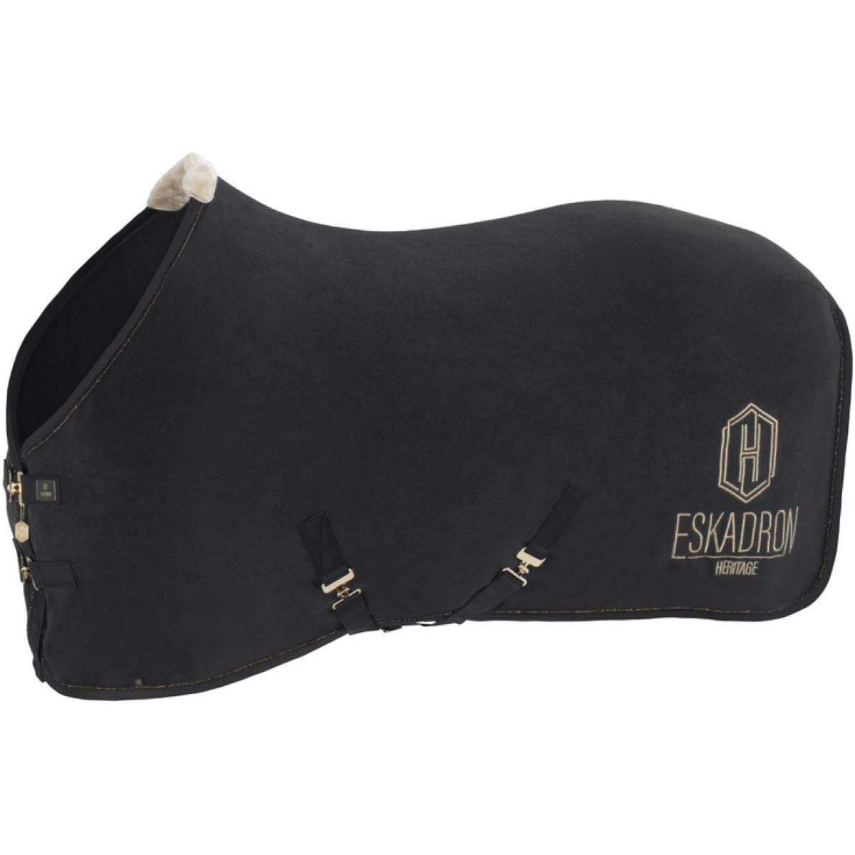 Eskadron Coperta antisudore Heritage Fleece Check Nero