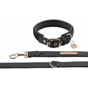Eskadron Collare e Guinzaglio Heritage Faux Leather Plait Nero