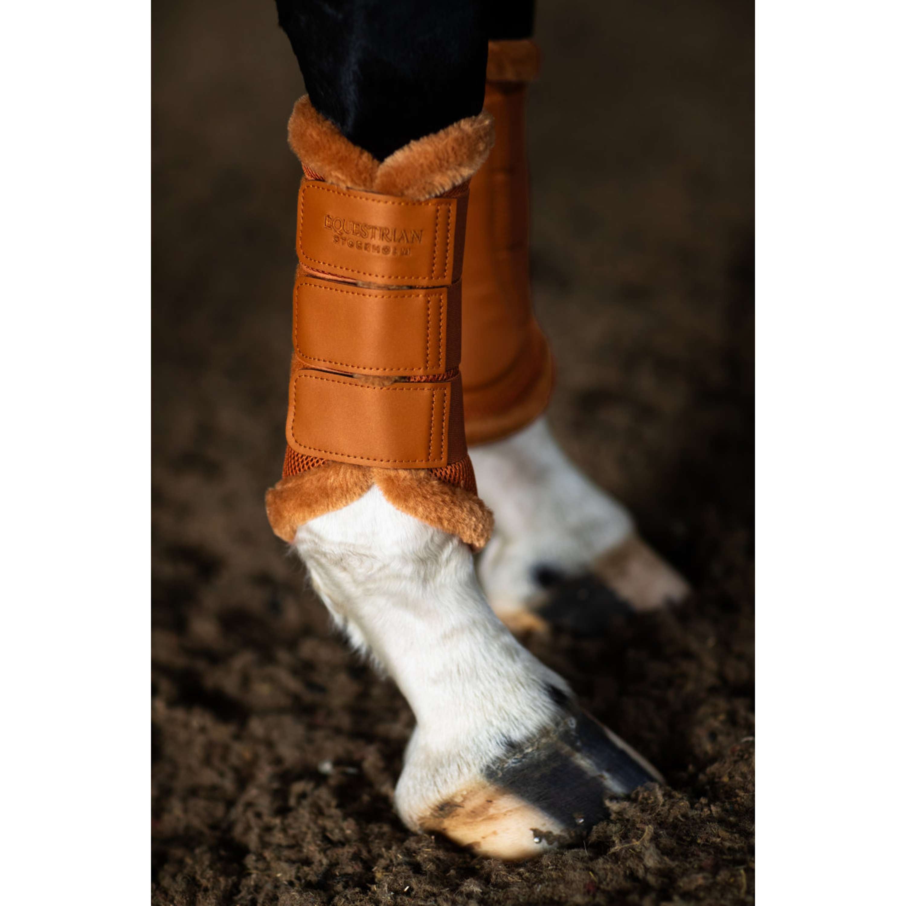 Equestrian Stockholm Parastinchi Fur Mesh Chestnut
