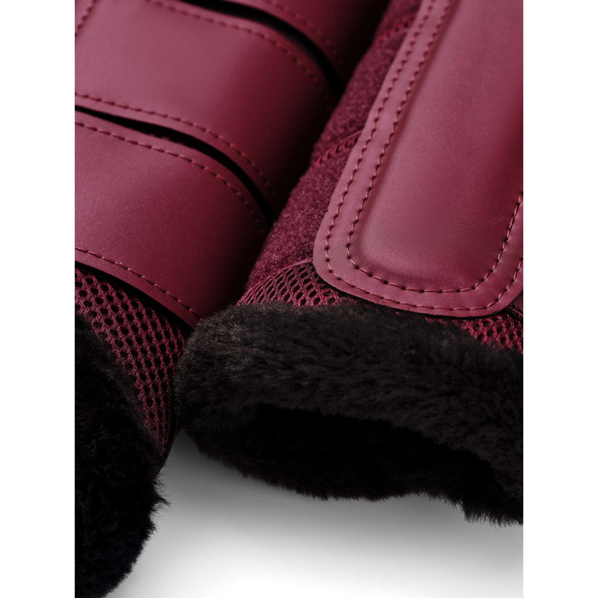 Equestrian Stockholm Parastinchi Fur Mesh Merlot