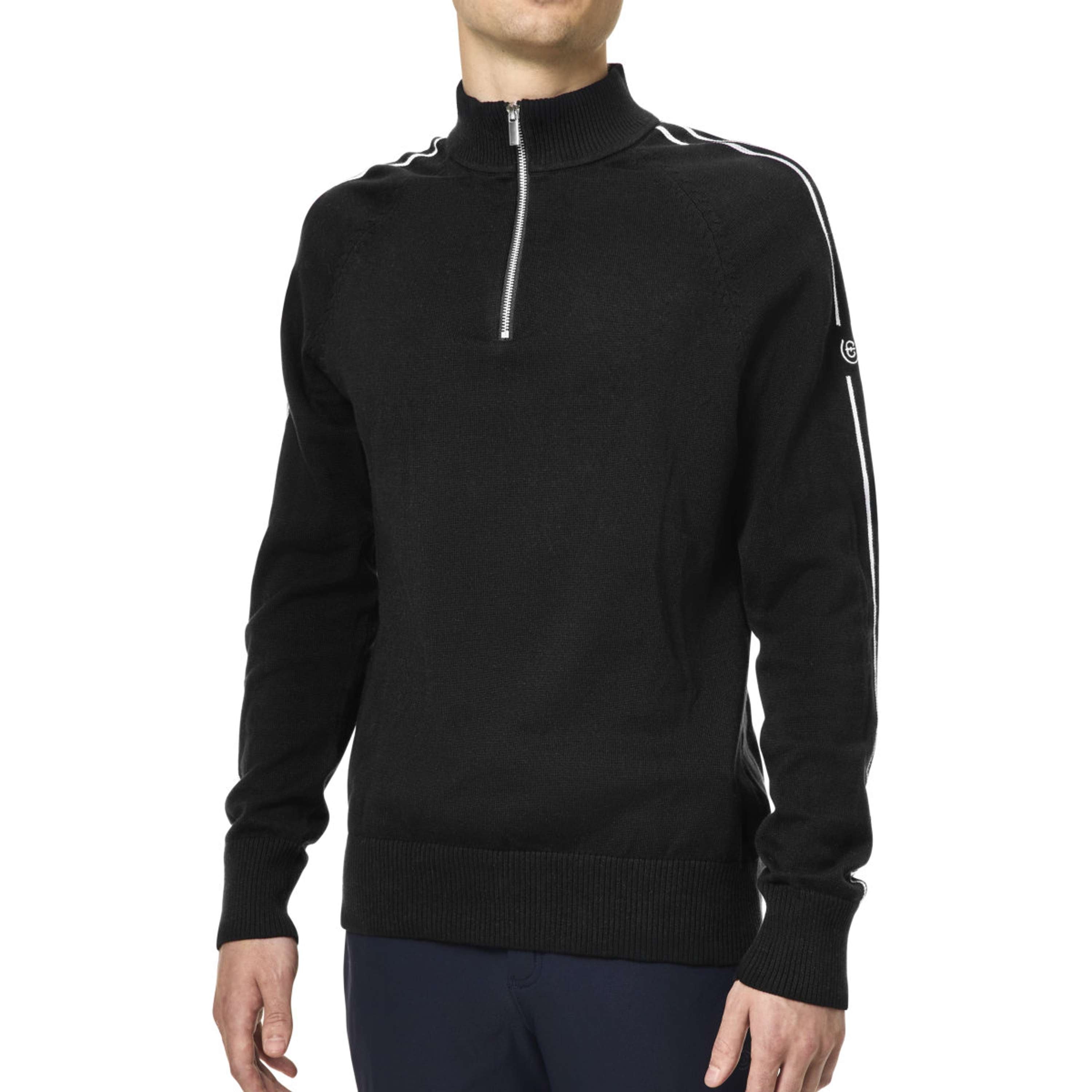 Equestrian Stockholm Knitted Zip Top Uomini Nero