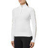 Equestrian Stockholm Knitted Zip Top Bianco