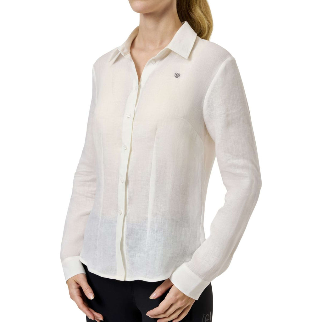 Equestrian Stockholm Maglietta Linen Bianco