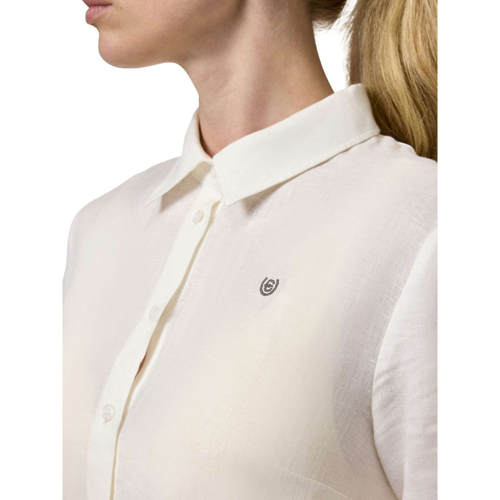 Equestrian Stockholm Maglietta Linen Bianco