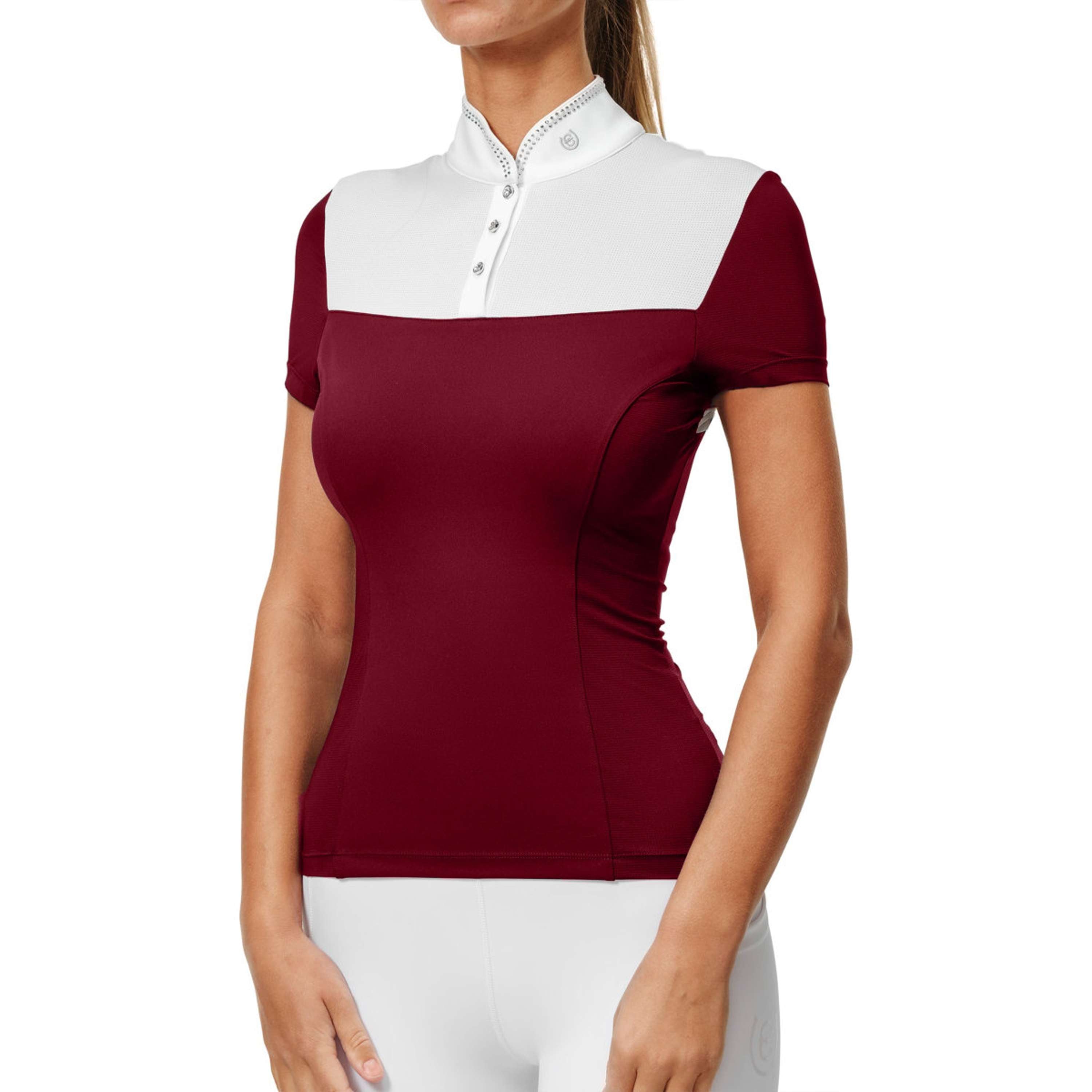 Equestrian Stockholm Maglietta da Competizione Revenew Merlot