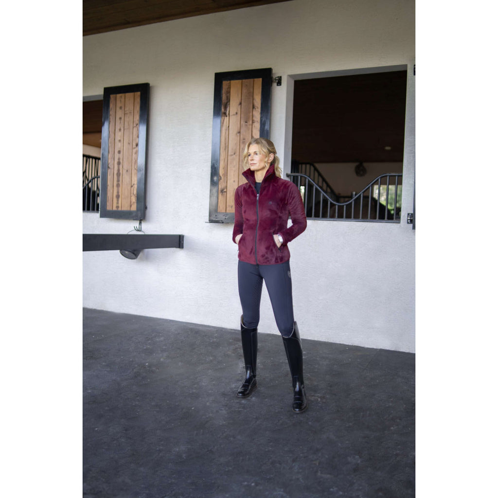 Equestrian Stockholm Giacca in Pile Velvet Merlot