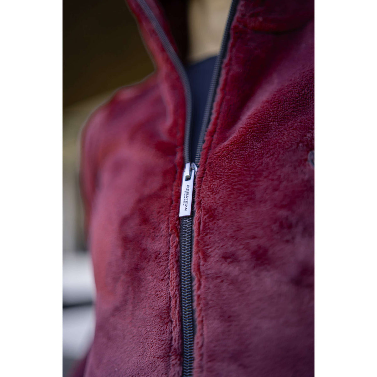 Equestrian Stockholm Giacca in Pile Velvet Merlot