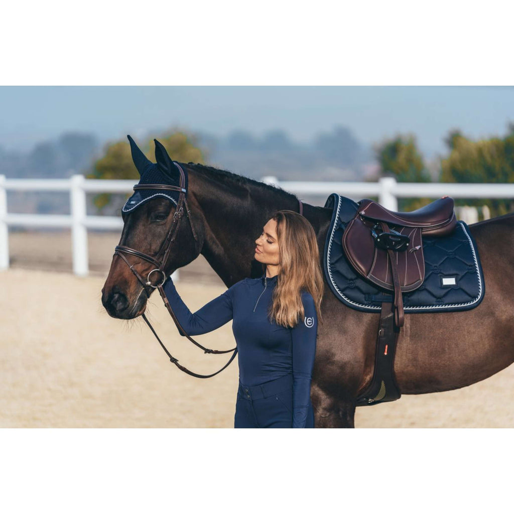 Equestrian Stockholm Sottosella Saltando Blu notte
