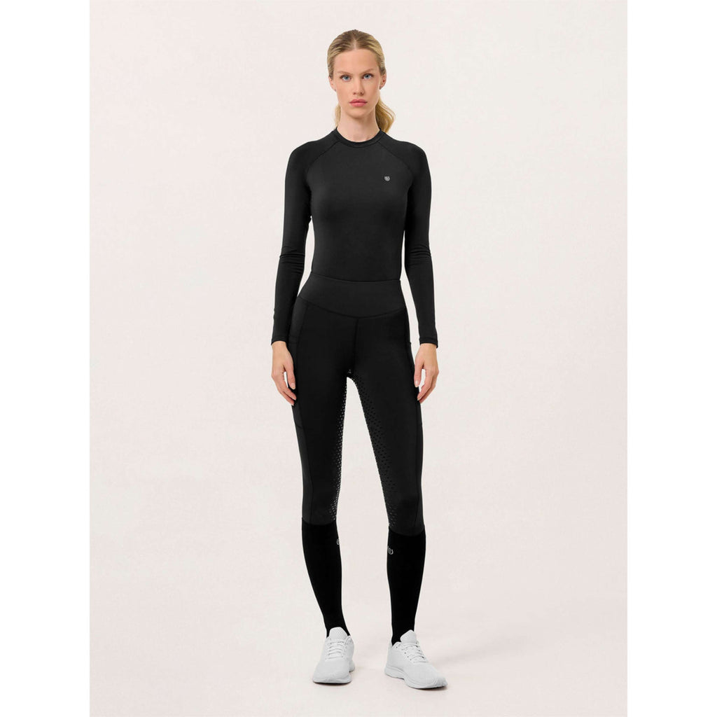 Equestrian Stockholm Leggings da Equitazione Movement Full Grip All Black