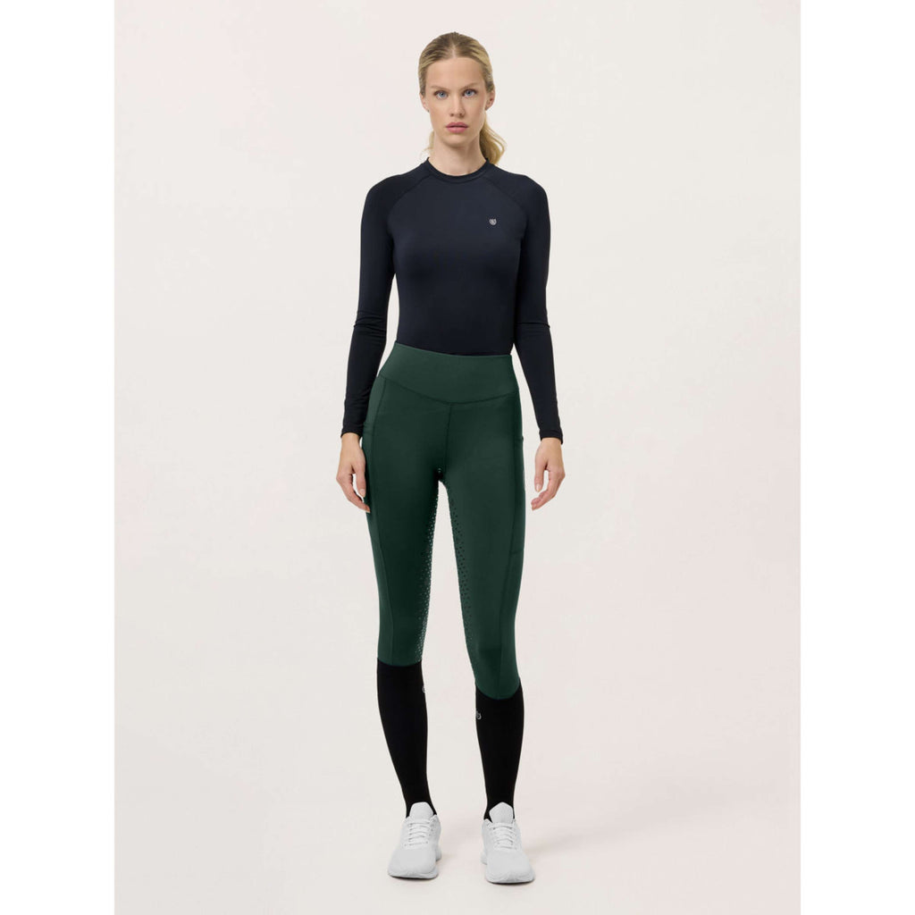 Equestrian Stockholm Leggings da Equitazione Movement Full Grip Sycamore Green