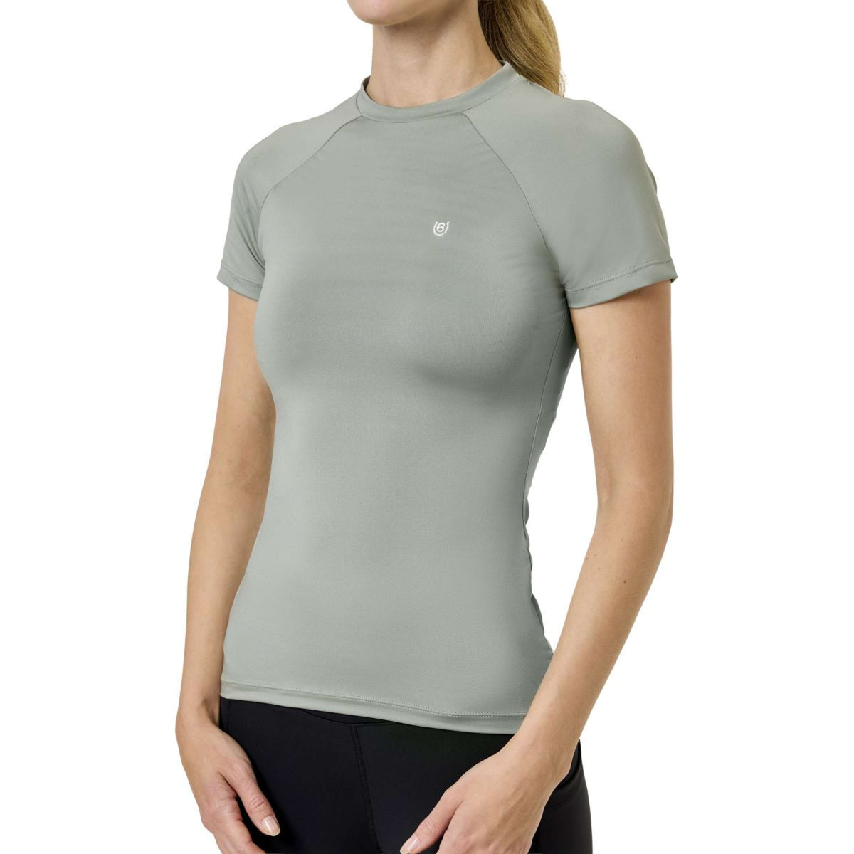 Equestrian Stockholm Maglietta Dynamic Short Sleeve Pistachio White
