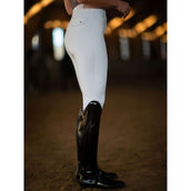 Equestrian Stockholm Leggings da Equitazione Premium Full Grip Bianco