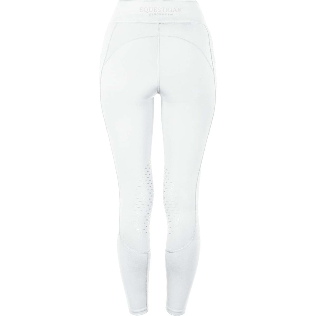 Equestrian Stockholm Leggings da Equitazione Movement Jump Bianco