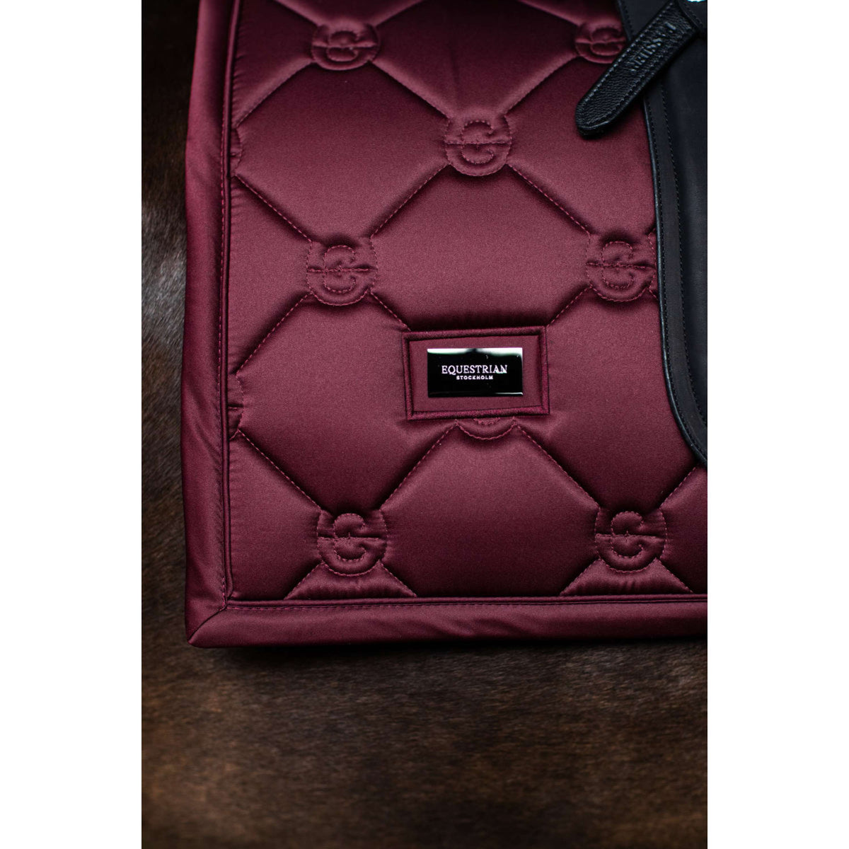 Equestrian Stockholm Sottosella Satin Dressage Merlot