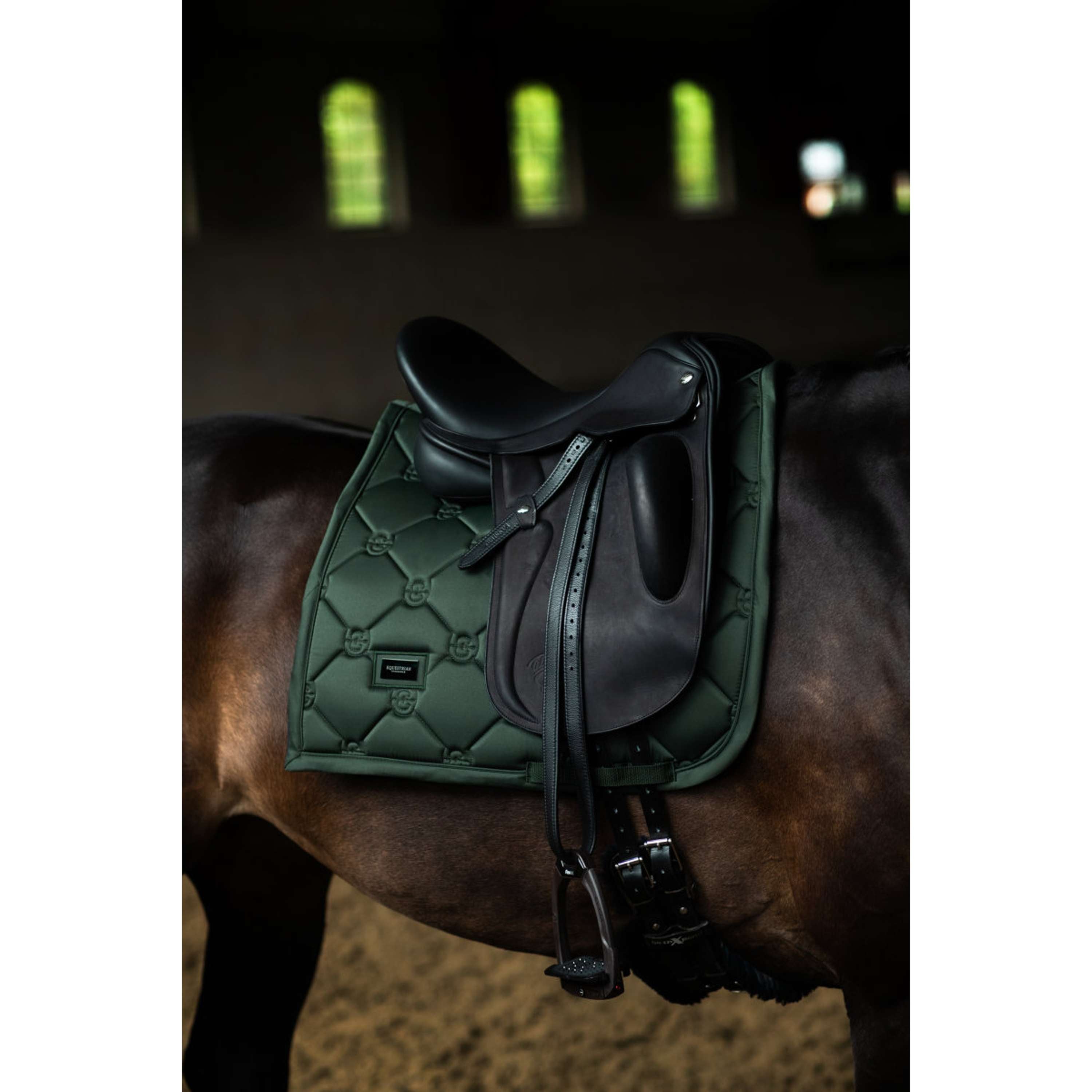 Equestrian Stockholm Sottosella Satin Dressage Sycamore Green