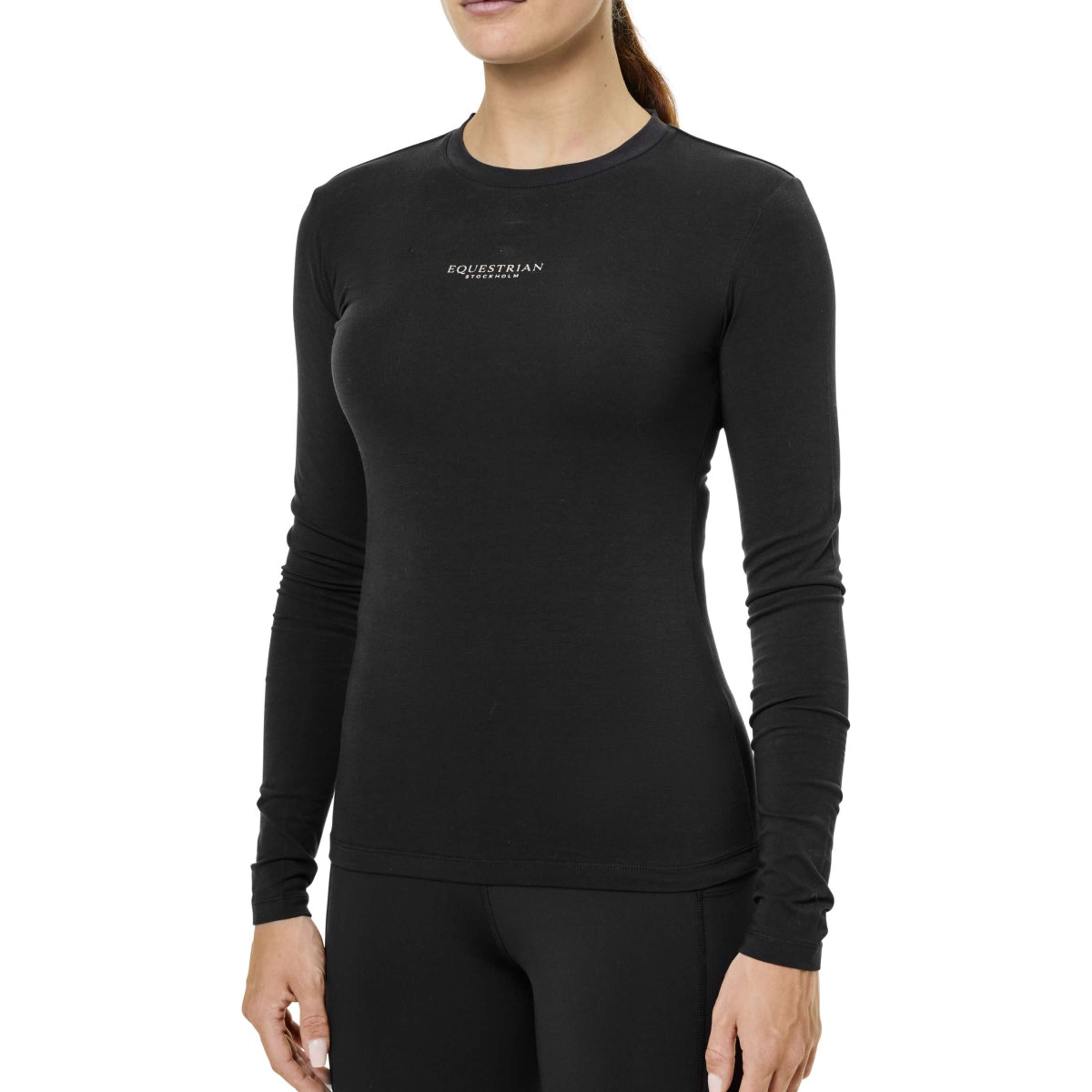 Equestrian Stockholm Maglia Soft Cotton Nero/Blush