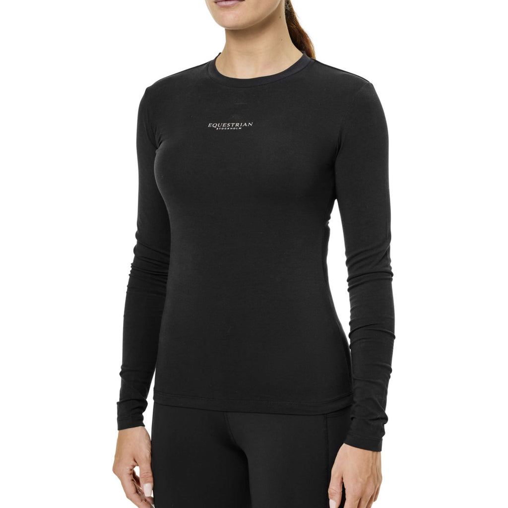 Equestrian Stockholm Maglia Soft Cotton Nero/Blush