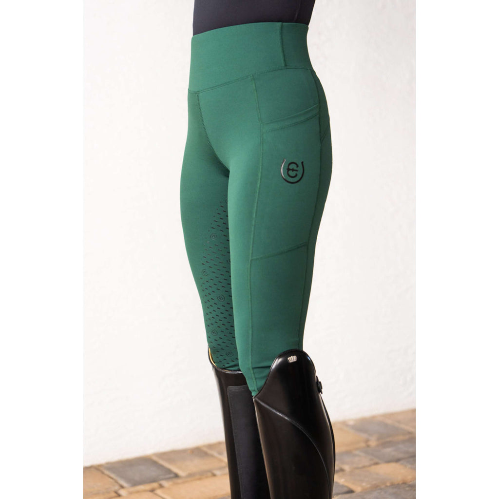 Equestrian Stockholm Leggings da Equitazione Movement Full Grip Sycamore Green