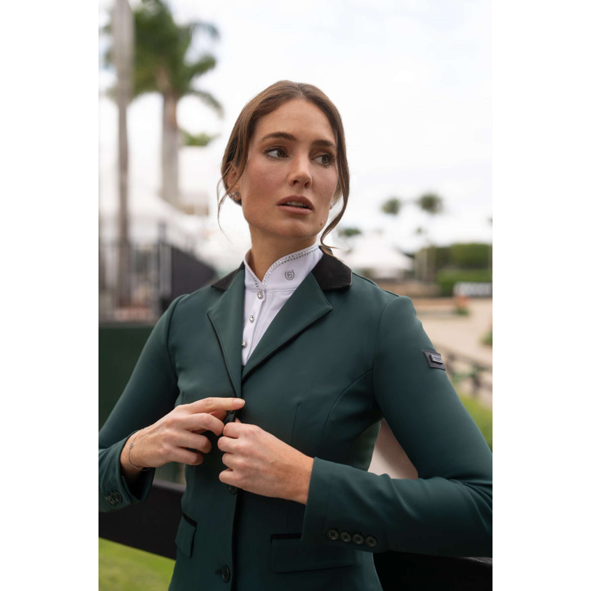 Equestrian Stockholm Giacca da Competizione Classic Sycamore Green