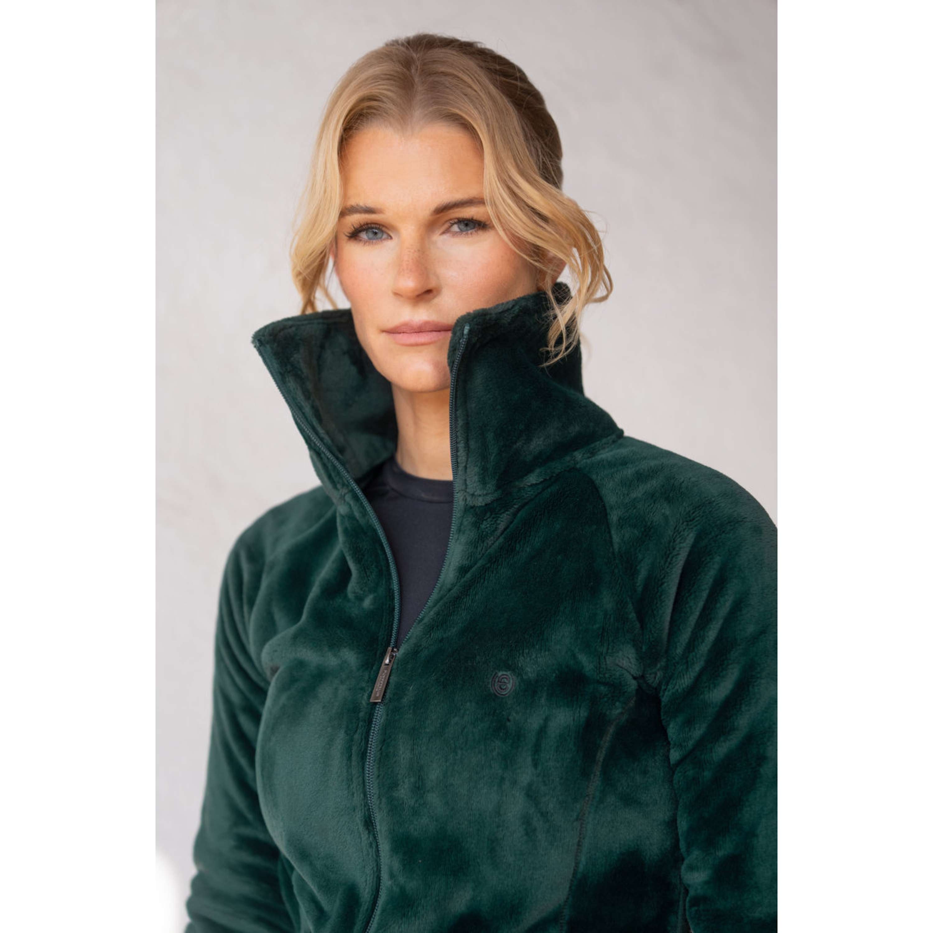 Equestrian Stockholm Giacca in Pile Velvet Sycamore Green