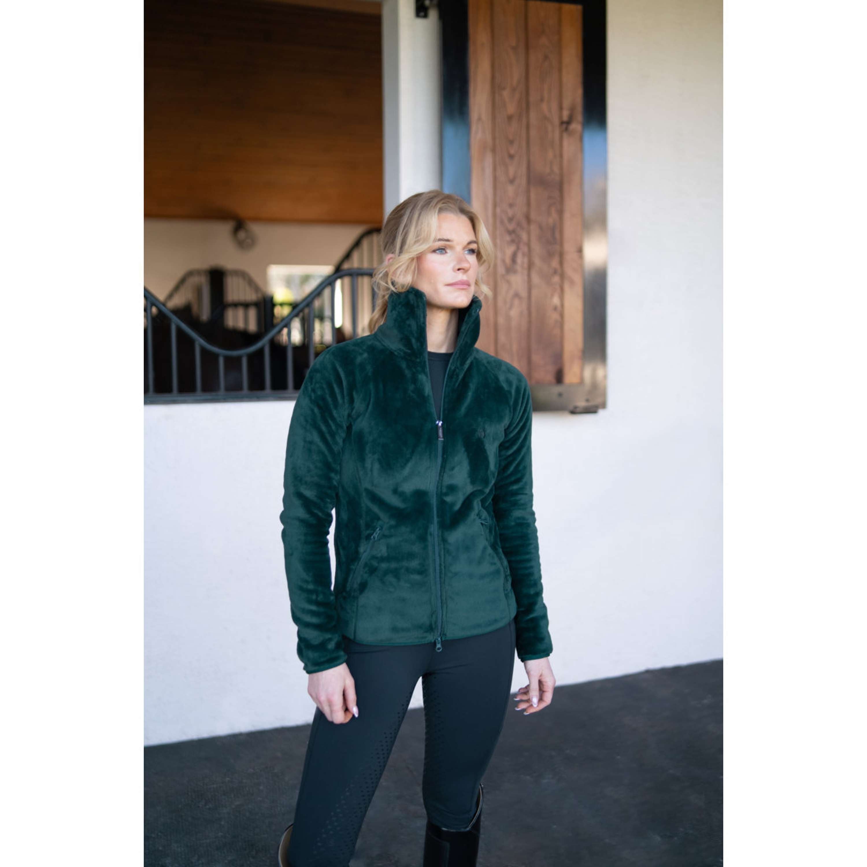 Equestrian Stockholm Giacca in Pile Velvet Sycamore Green