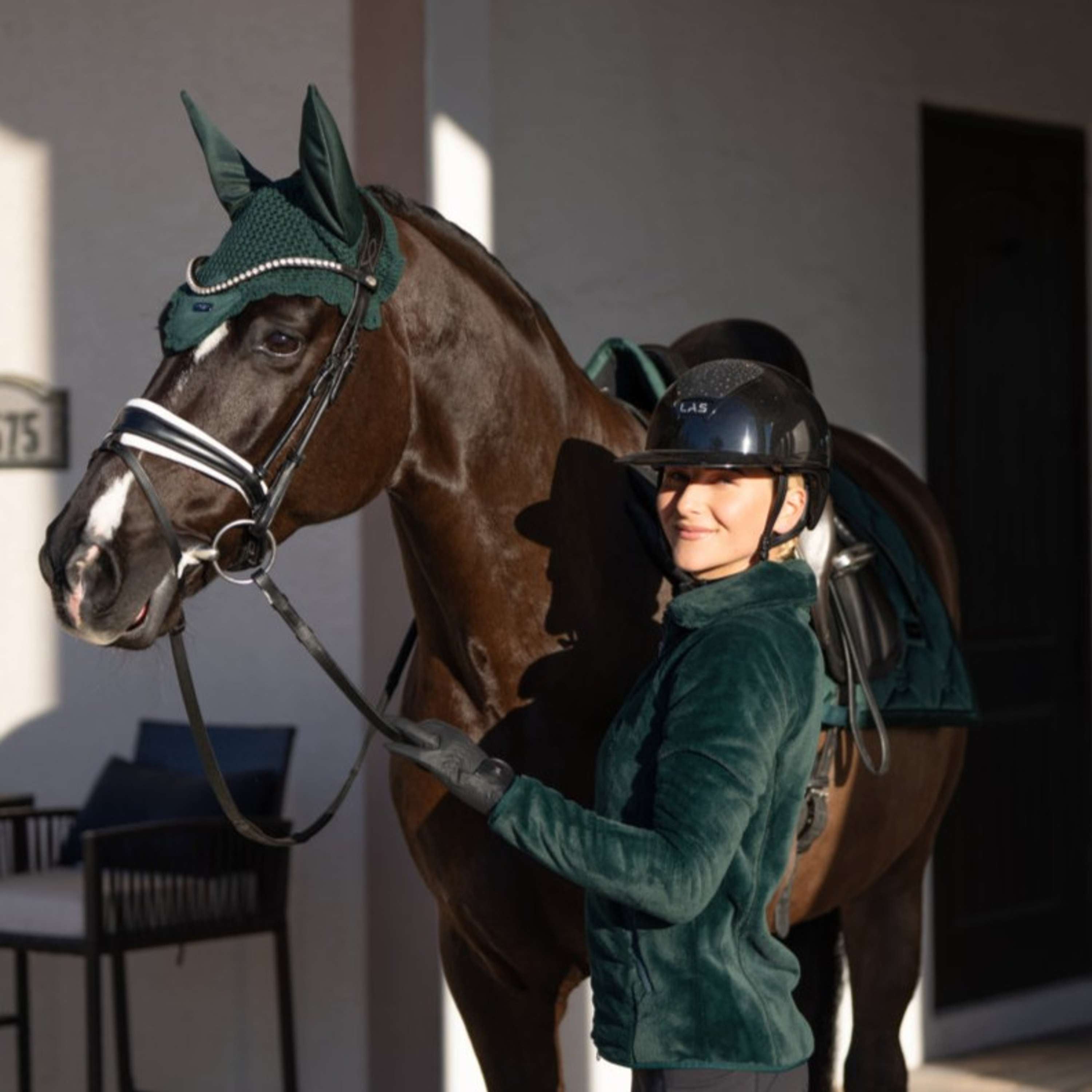 Equestrian Stockholm Giacca in Pile Velvet Sycamore Green