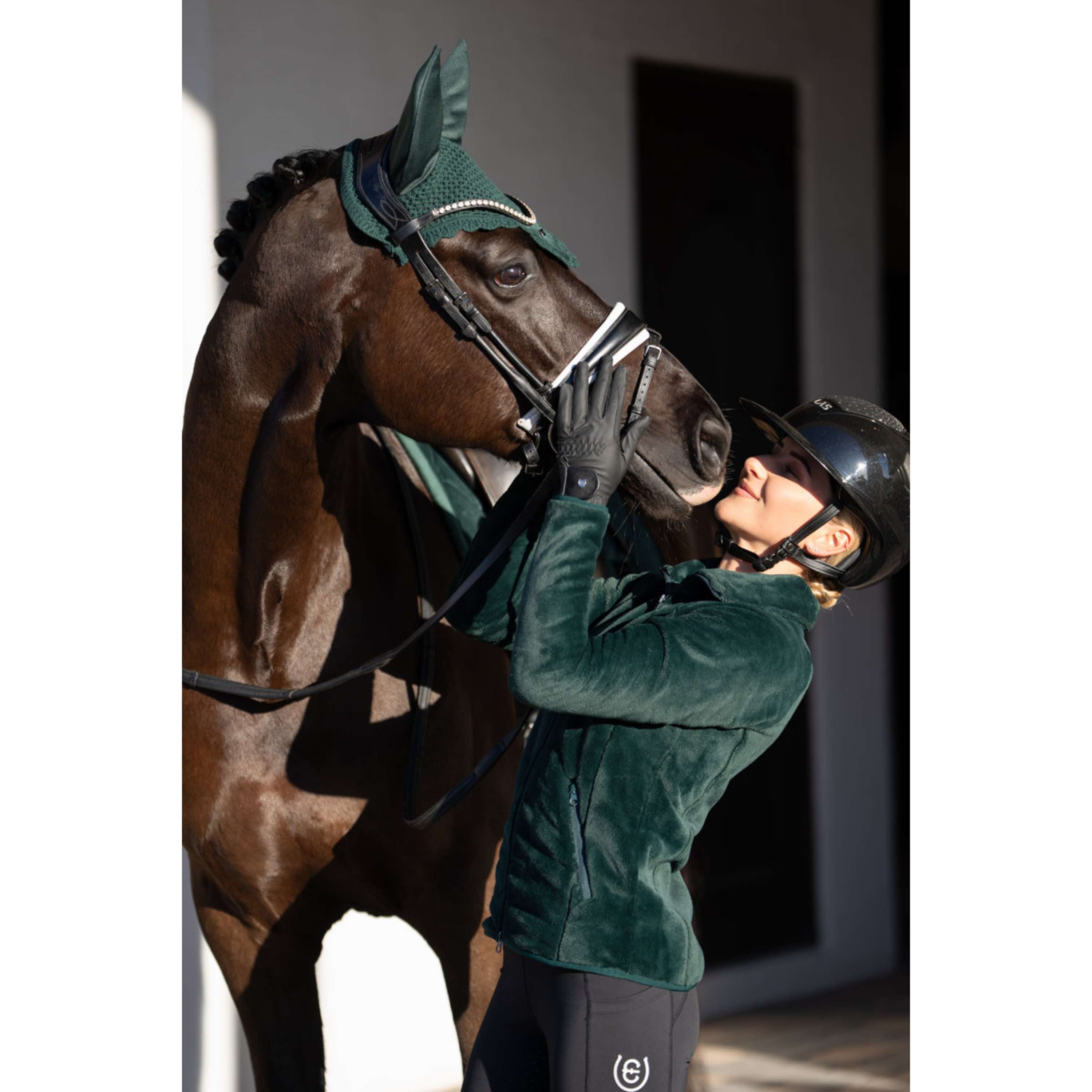 Equestrian Stockholm Giacca in Pile Velvet Sycamore Green