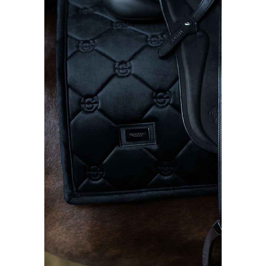Equestrian Stockholm Sottosella Velvet Dressage Nero