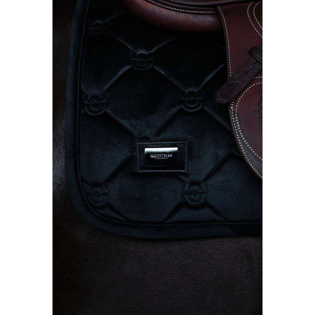 Equestrian Stockholm Sottosella Velvet Saltando Nero