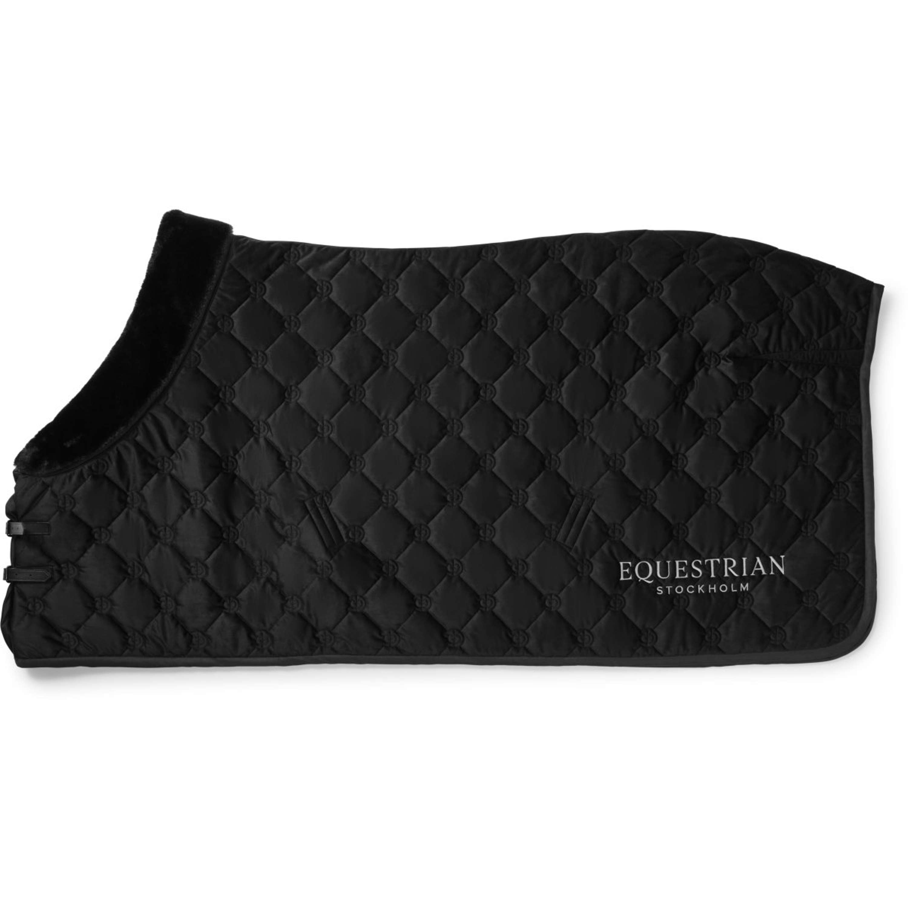Equestrian Stockholm Coperta in Pile Velvet Nero