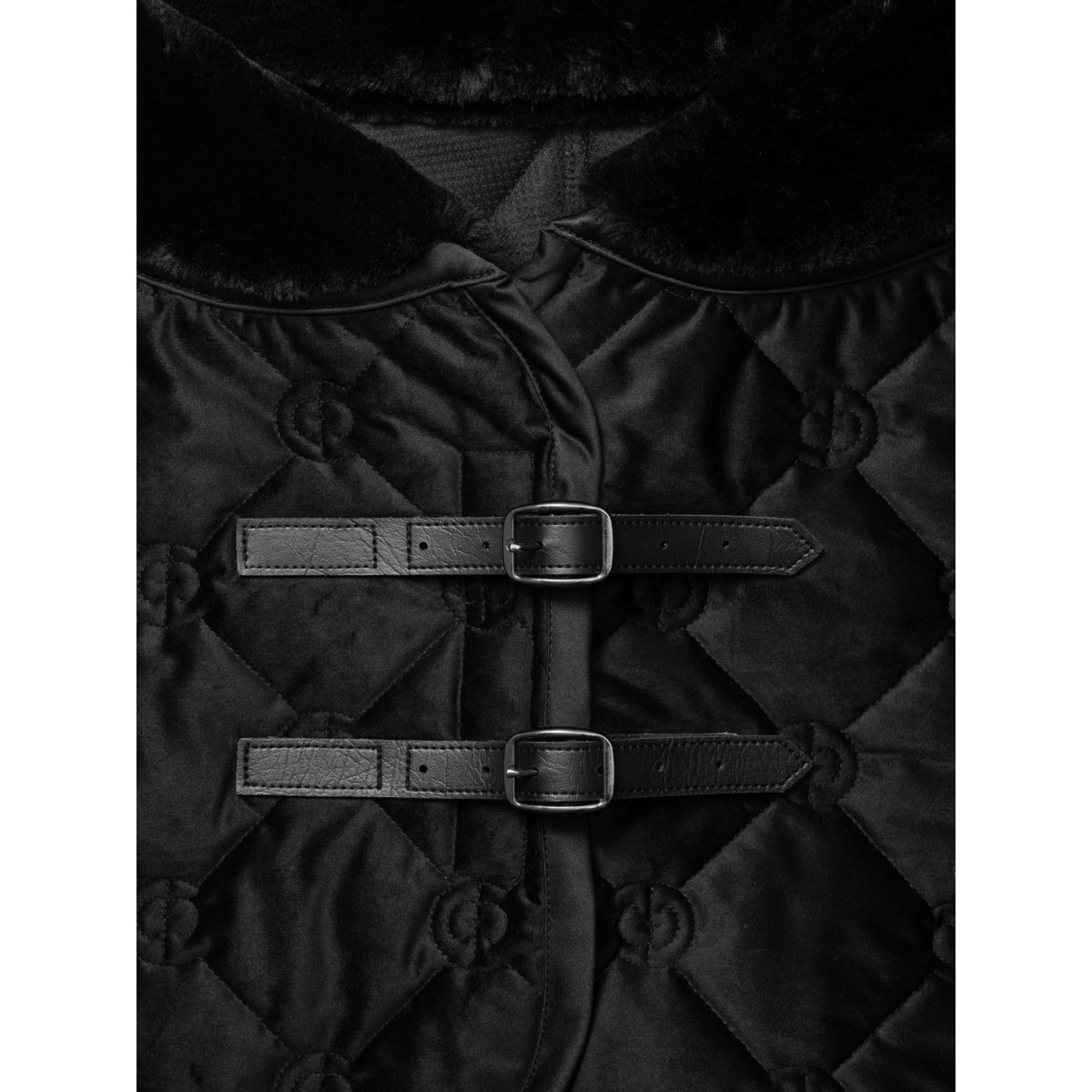 Equestrian Stockholm Coperta in Pile Velvet Nero