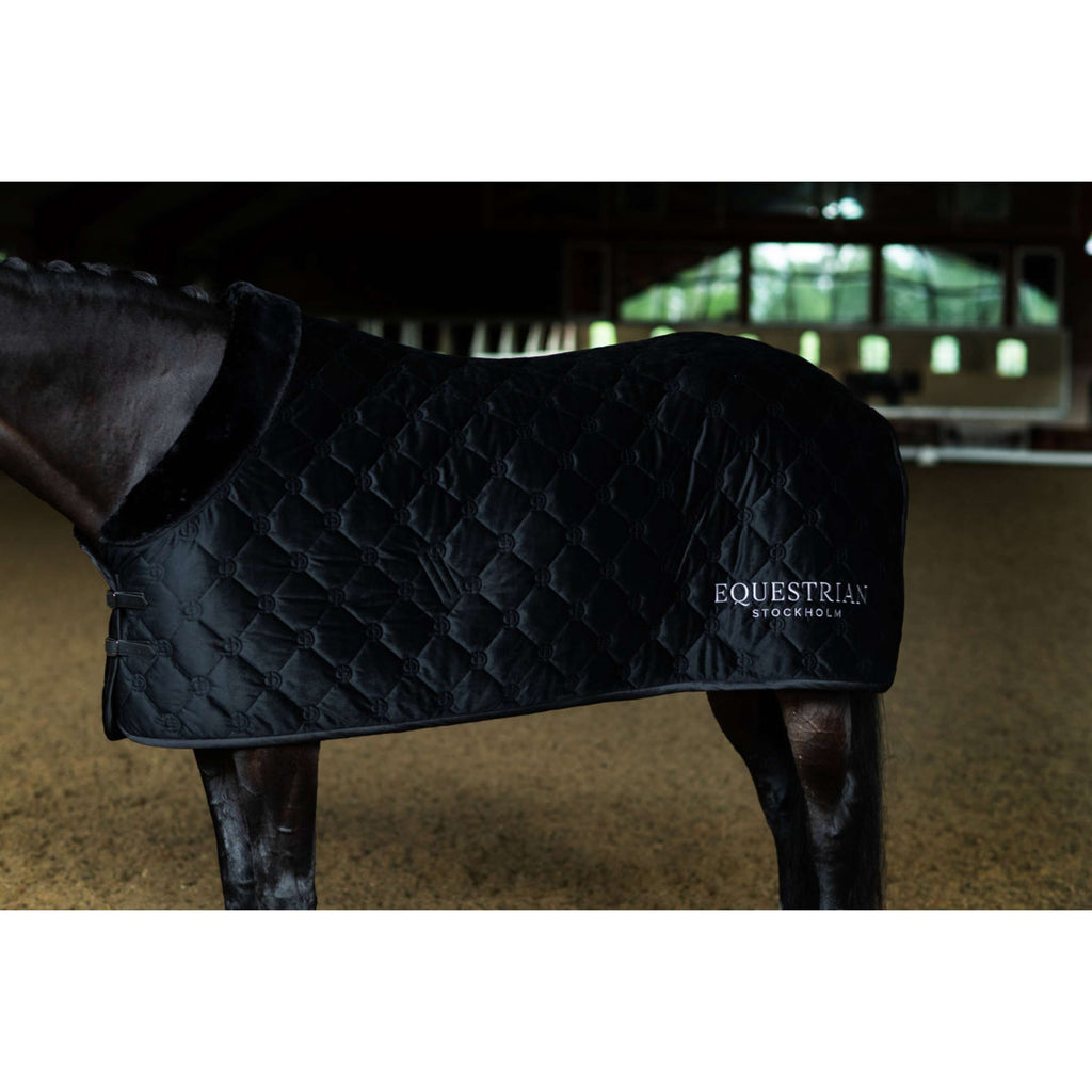 Equestrian Stockholm Coperta in Pile Velvet Nero