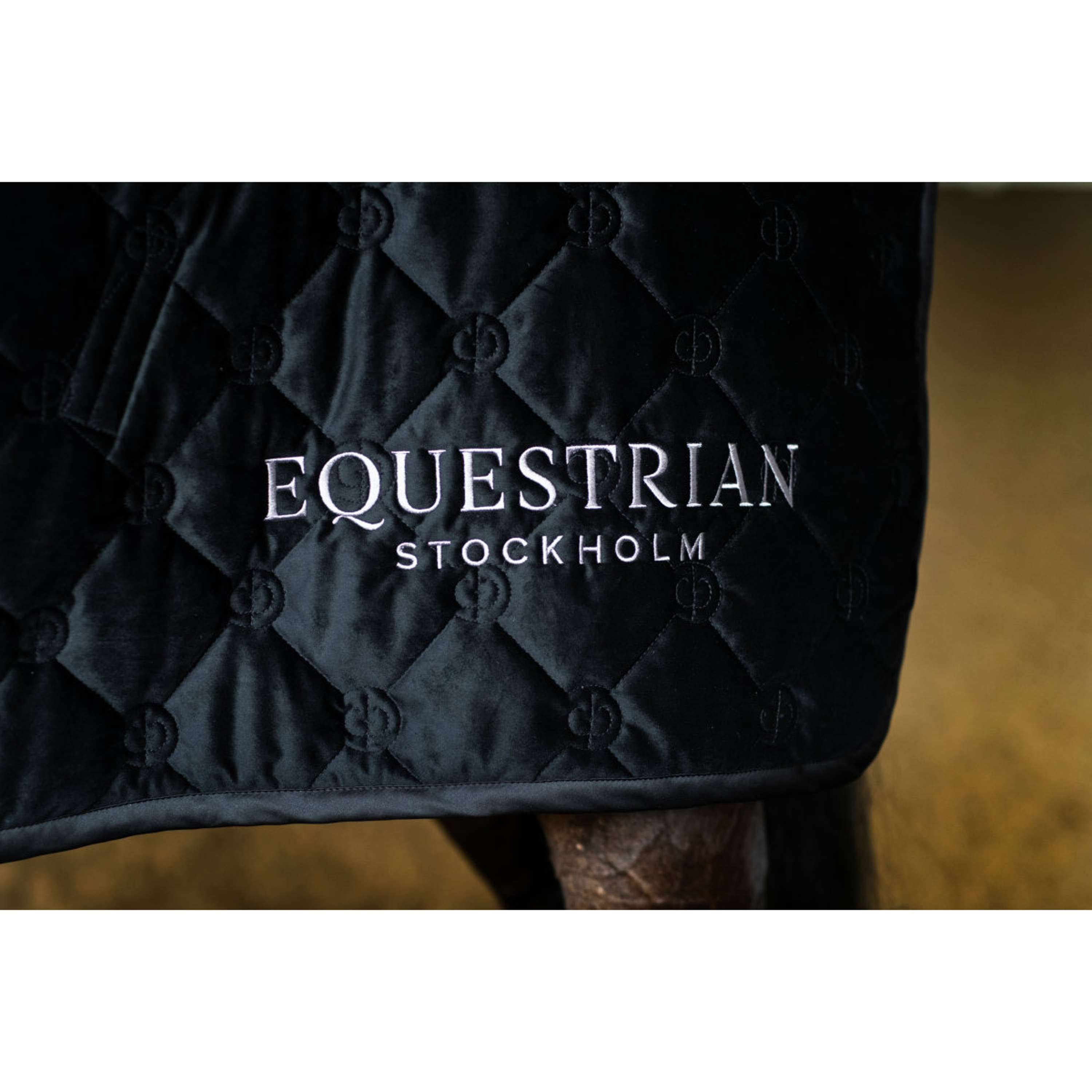 Equestrian Stockholm Coperta in Pile Velvet Nero