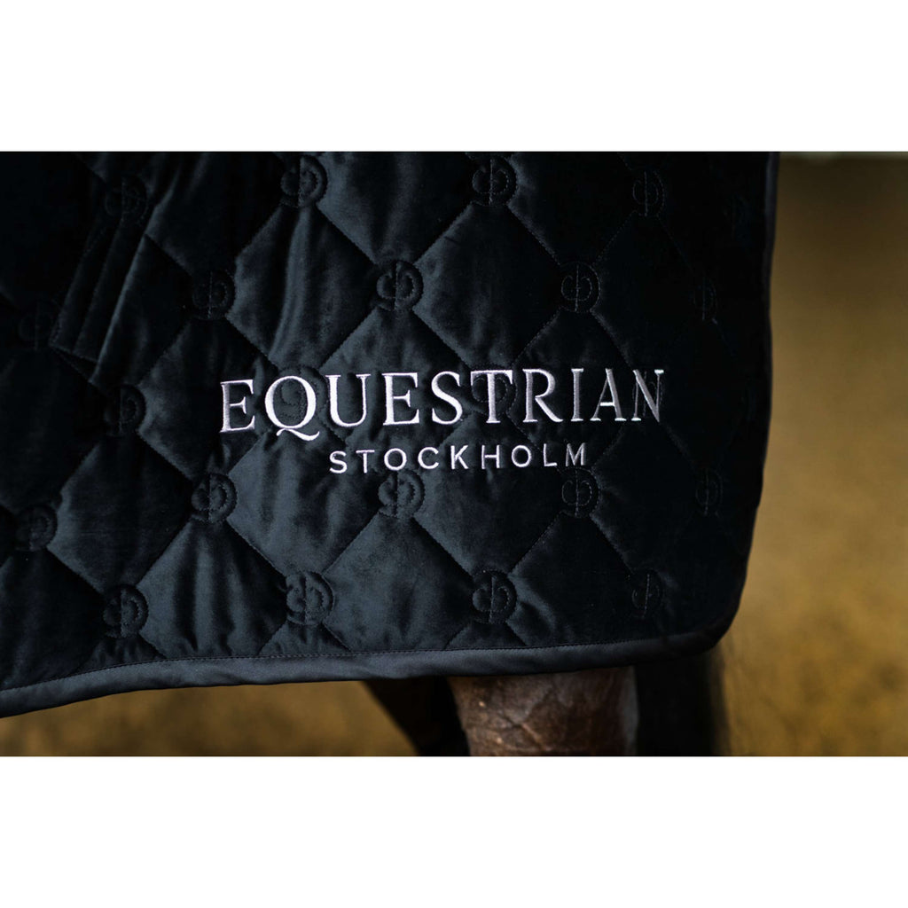 Equestrian Stockholm Coperta in Pile Velvet Nero