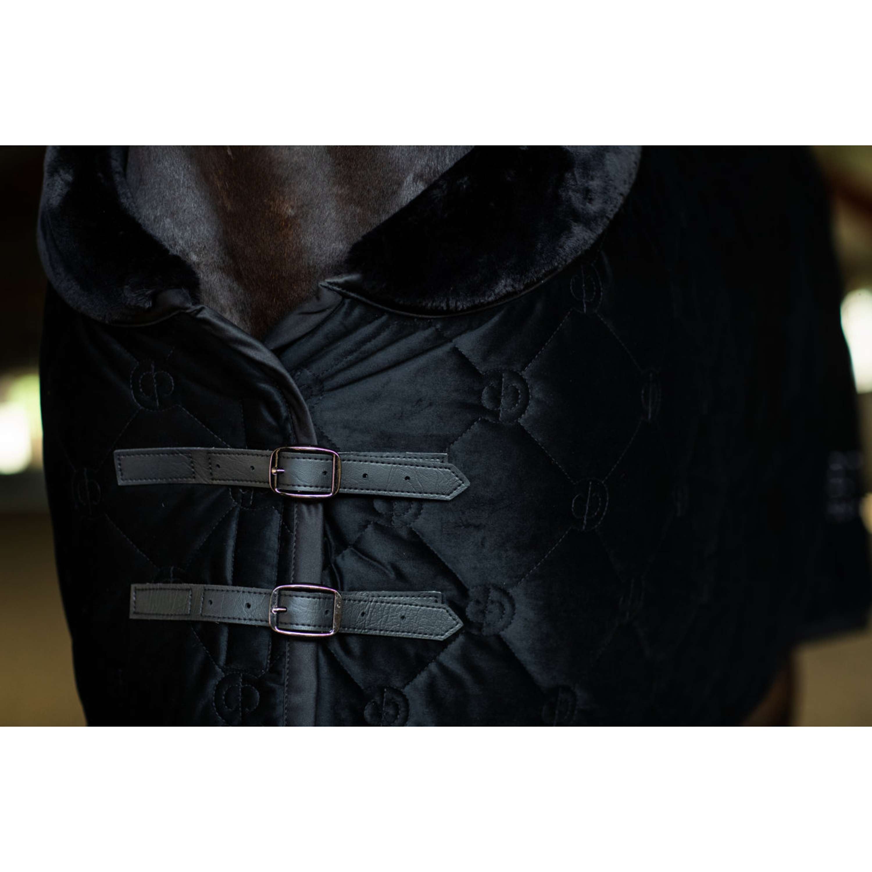 Equestrian Stockholm Coperta in Pile Velvet Nero