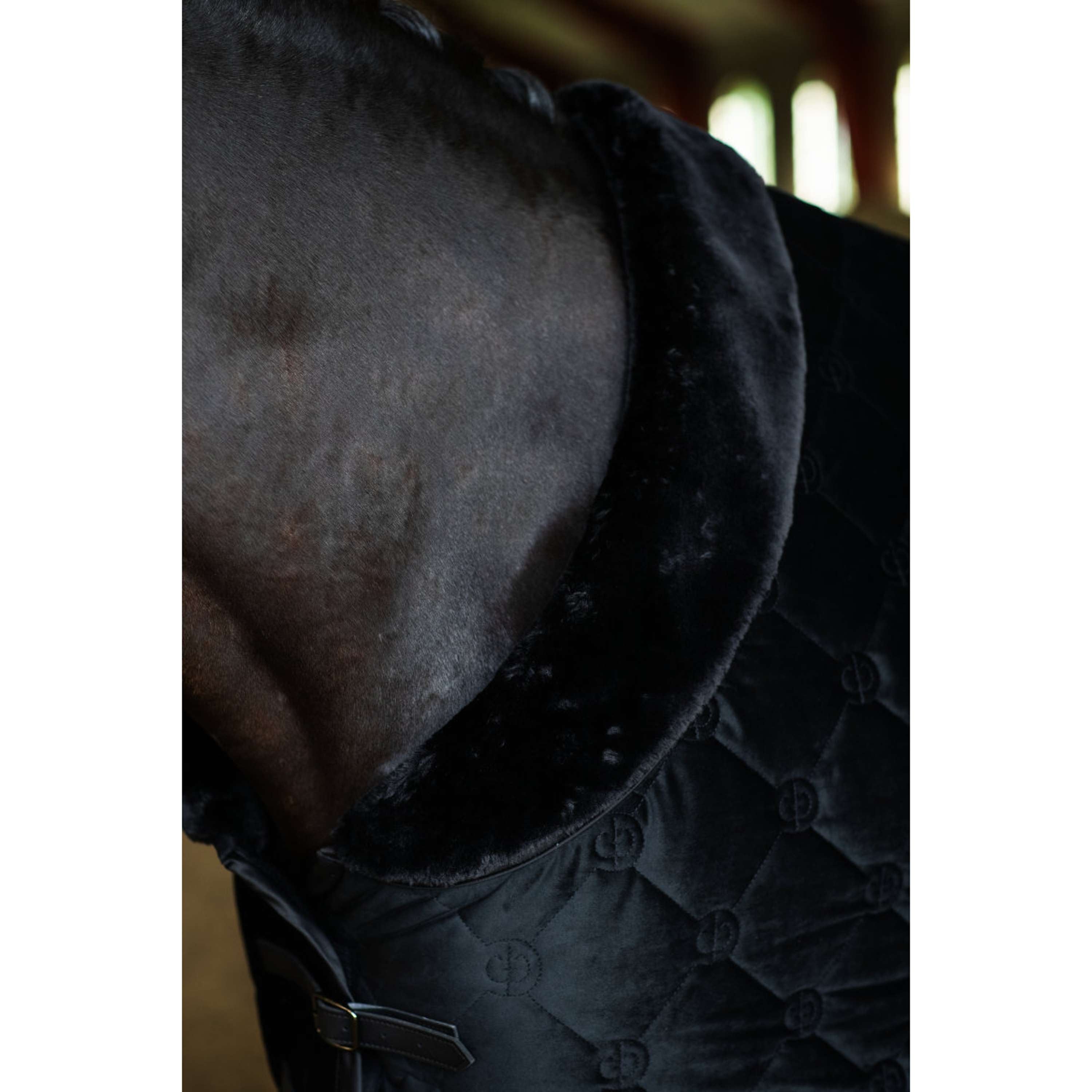 Equestrian Stockholm Coperta in Pile Velvet Nero