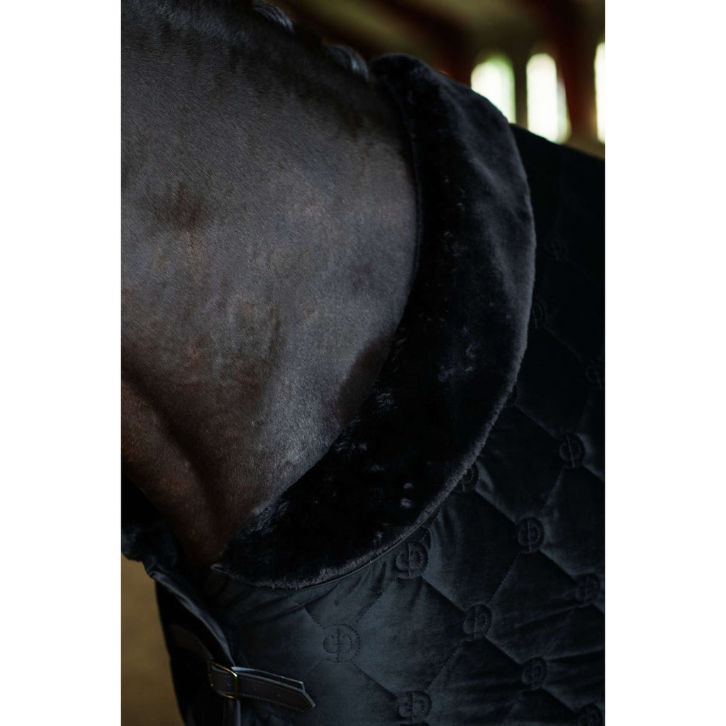 Equestrian Stockholm Coperta in Pile Velvet Nero