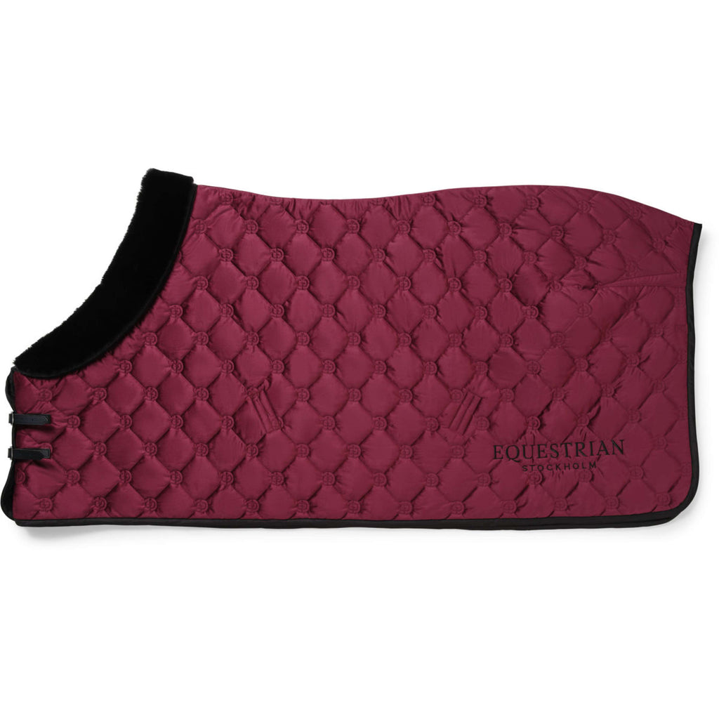 Equestrian Stockholm Coperta in Pile Velvet Merlot