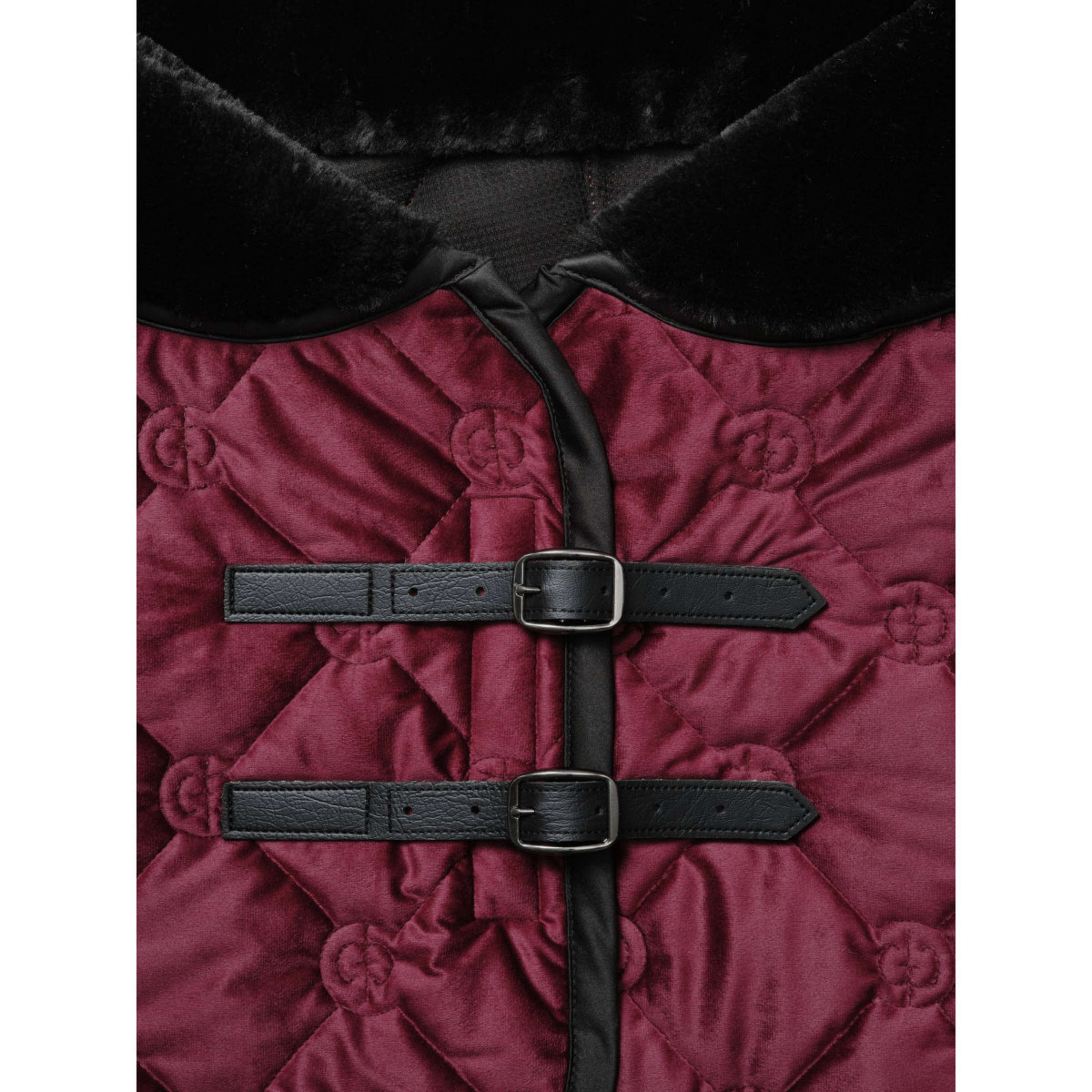 Equestrian Stockholm Coperta in Pile Velvet Merlot