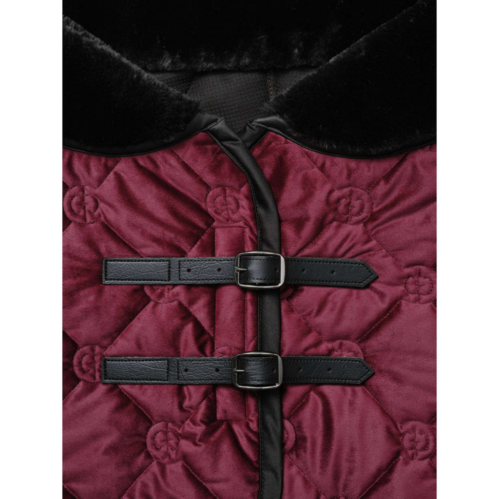Equestrian Stockholm Coperta in Pile Velvet Merlot