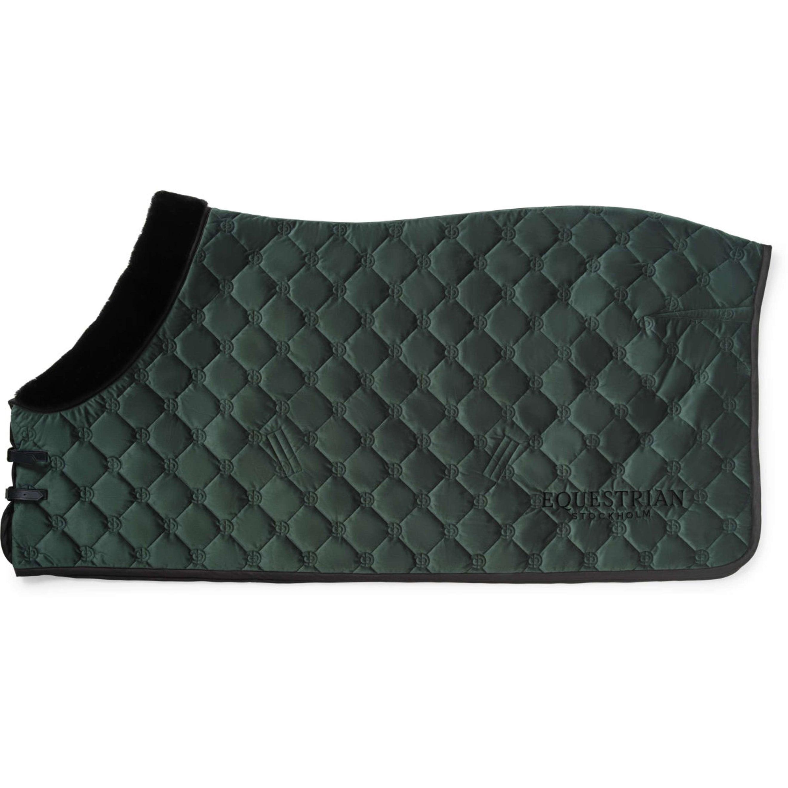 Equestrian Stockholm Coperta in Pile Velvet Sycamore Green