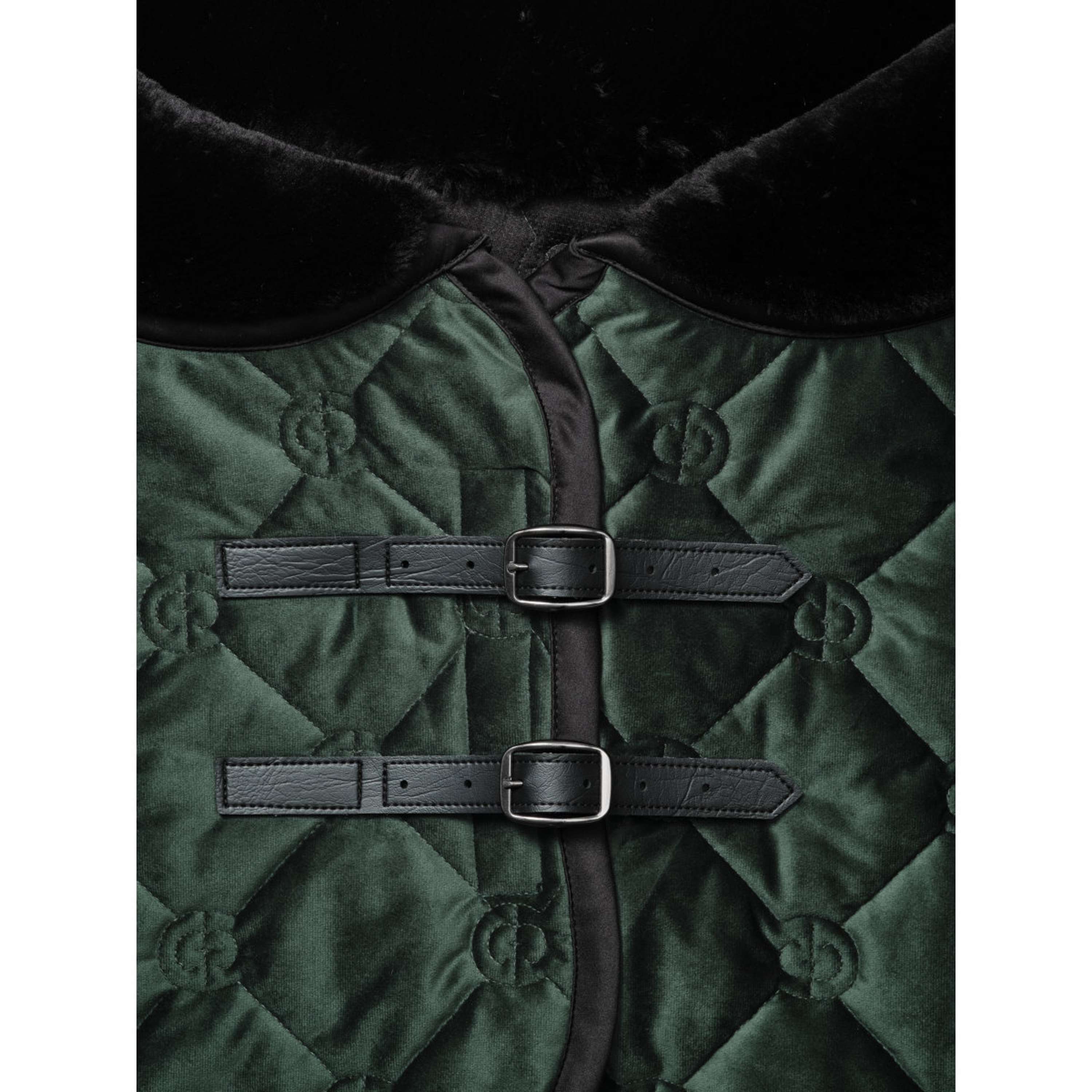 Equestrian Stockholm Coperta in Pile Velvet Sycamore Green