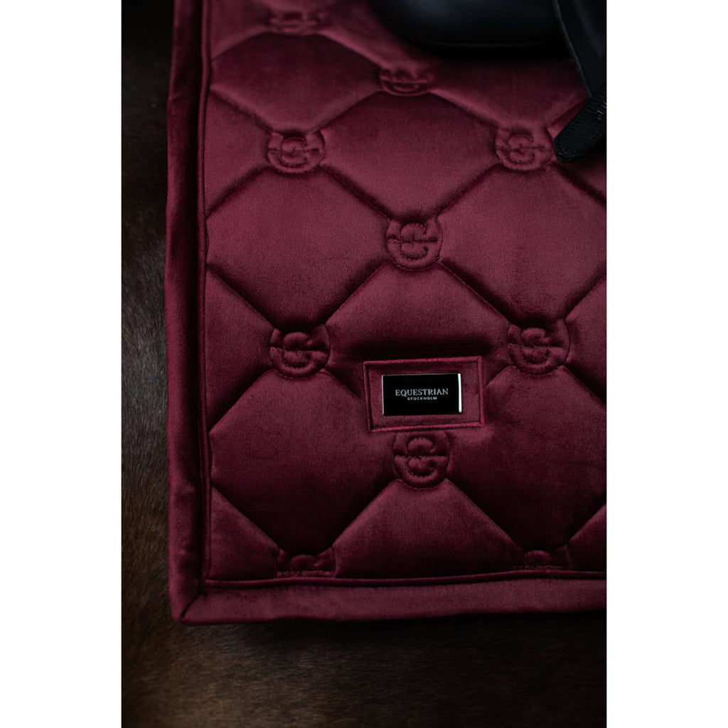 Equestrian Stockholm Sottosella Velvet Dressage Merlot