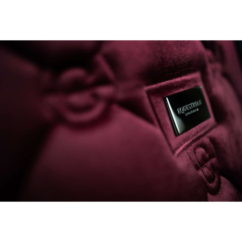 Equestrian Stockholm Sottosella Velvet Saltando Merlot