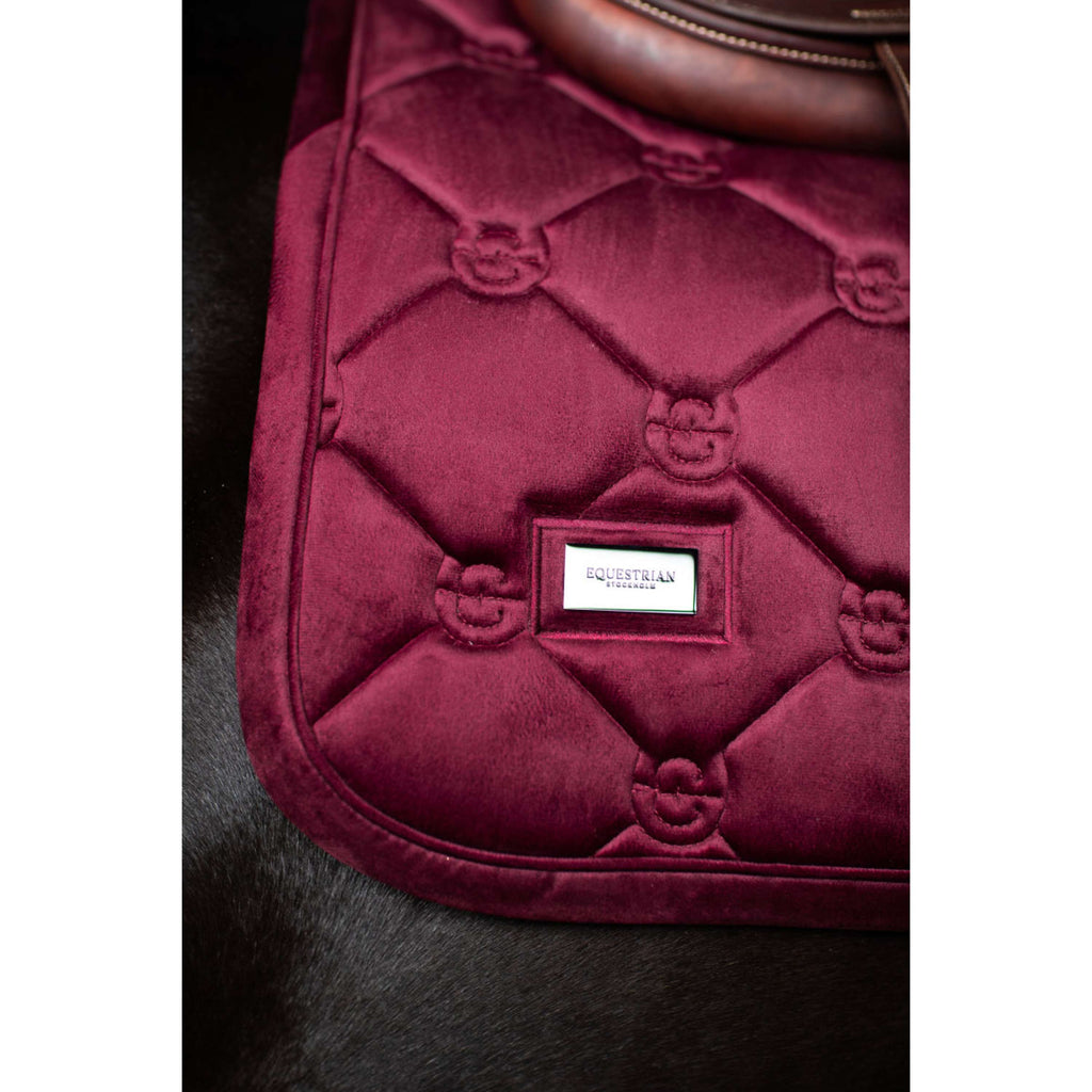 Equestrian Stockholm Sottosella Velvet Saltando Merlot