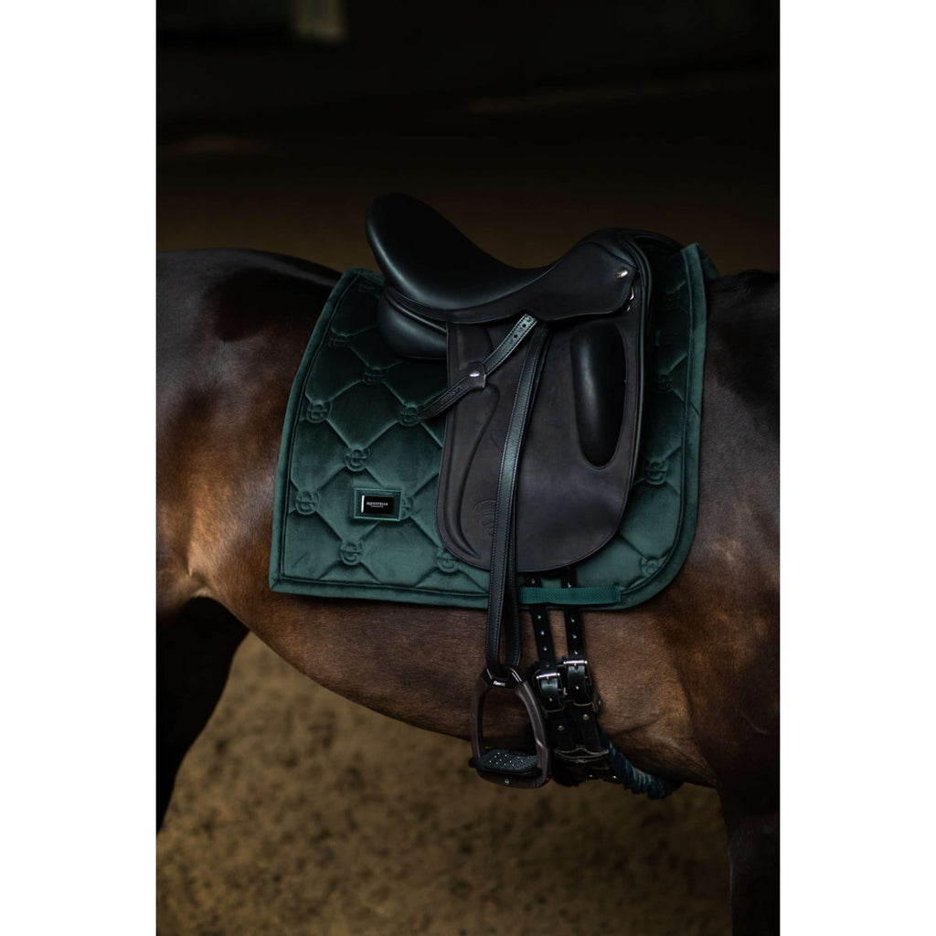 Equestrian Stockholm Sottosella Velvet Dressage Sycamore Green
